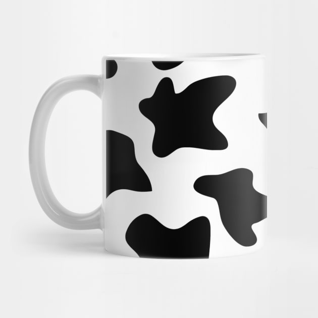 1980s black white ranch farm Milk Lover dairy cow print by Tina